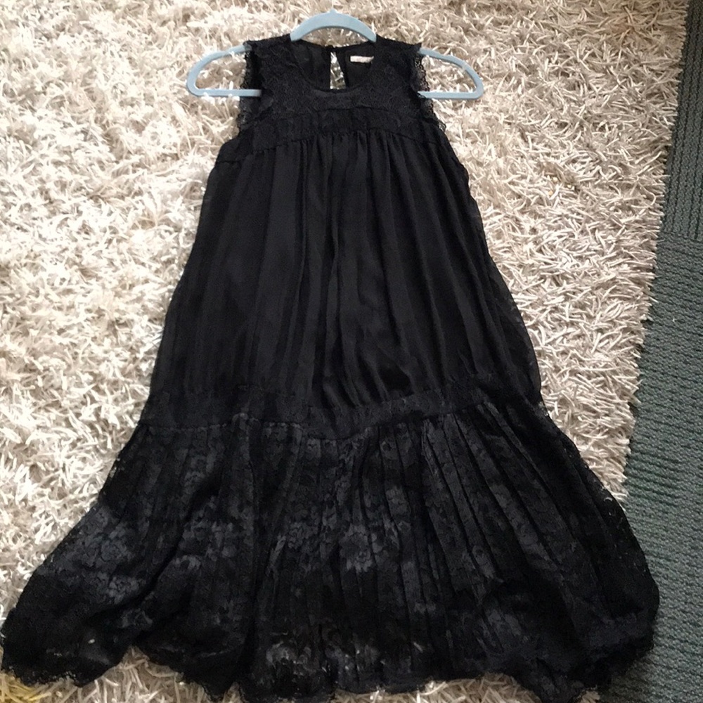 Anthropologie Black Lace Cocktail dress